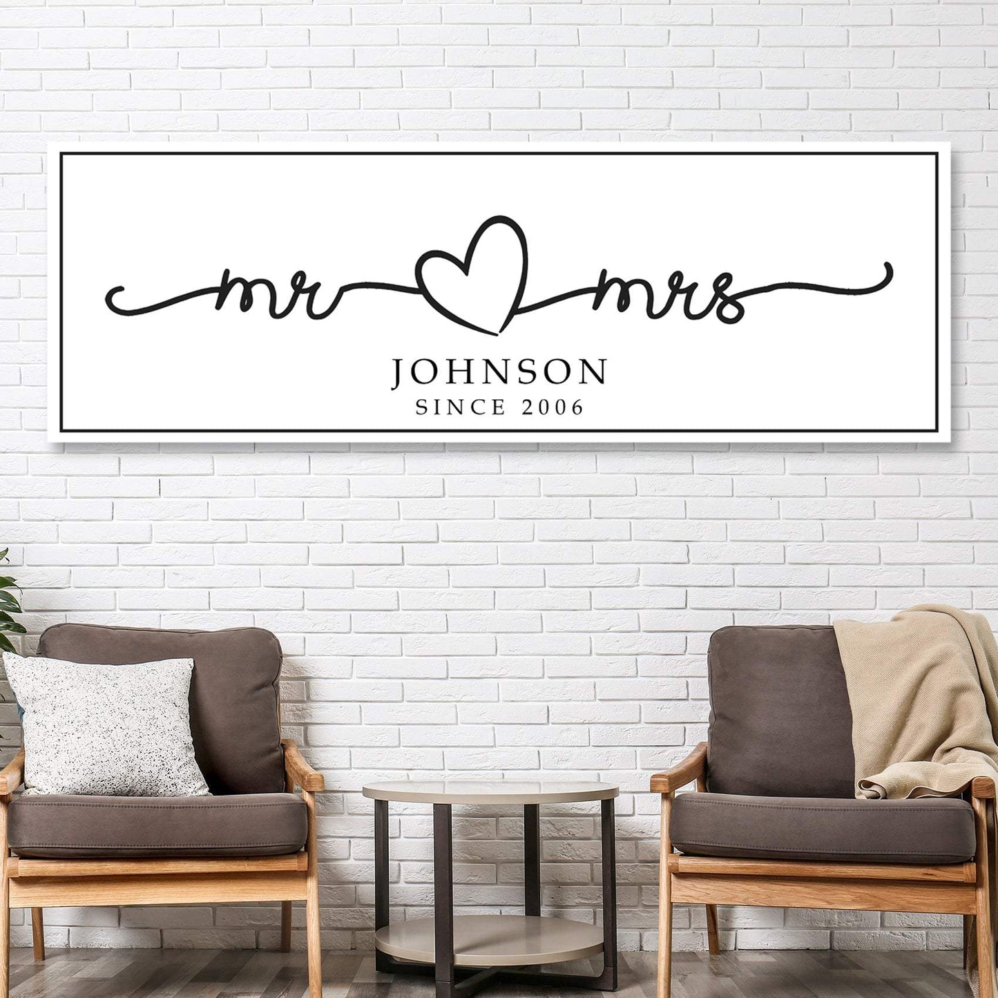 Mr. And Mrs. Sign - Tailored Canvases - Flyclothing LLC