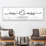 Mr. And Mrs. Sign - Tailored Canvases - Flyclothing LLC