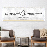 Mr. And Mrs. Sign - Tailored Canvases - Flyclothing LLC