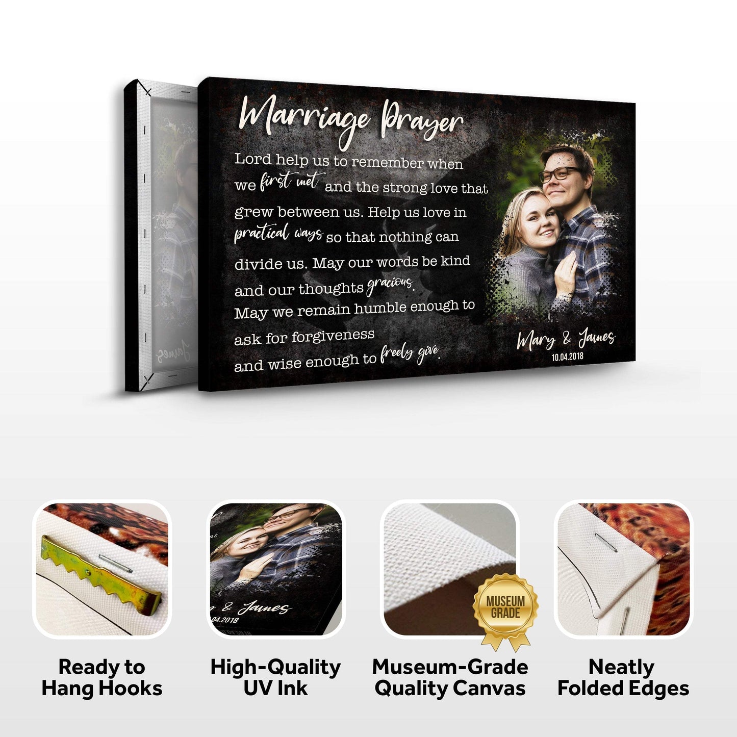 Marriage Prayer Couple Sign - Tailored Canvases - Flyclothing LLC