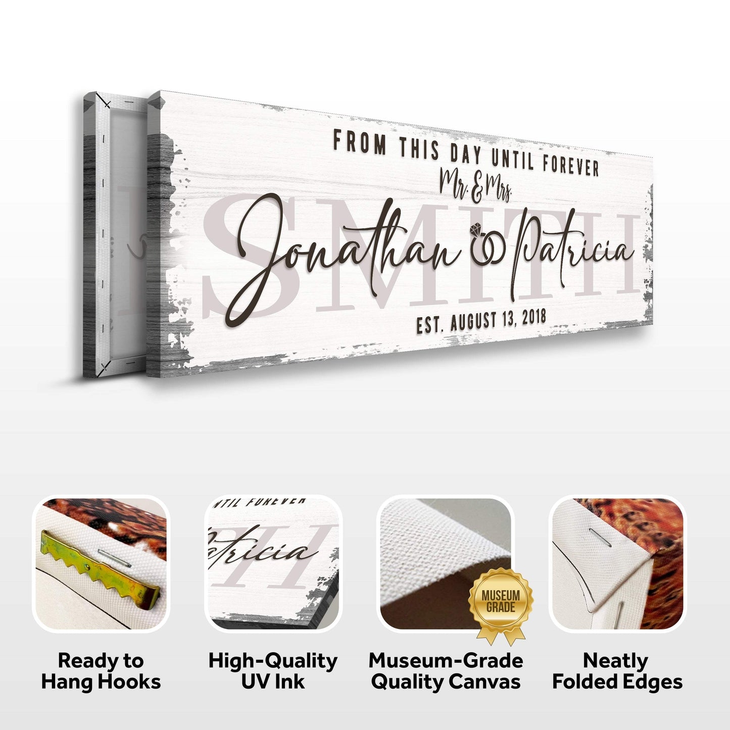 Custom Wedding Sign II - Tailored Canvases - Flyclothing LLC