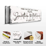 Custom Wedding Sign II - Tailored Canvases - Flyclothing LLC