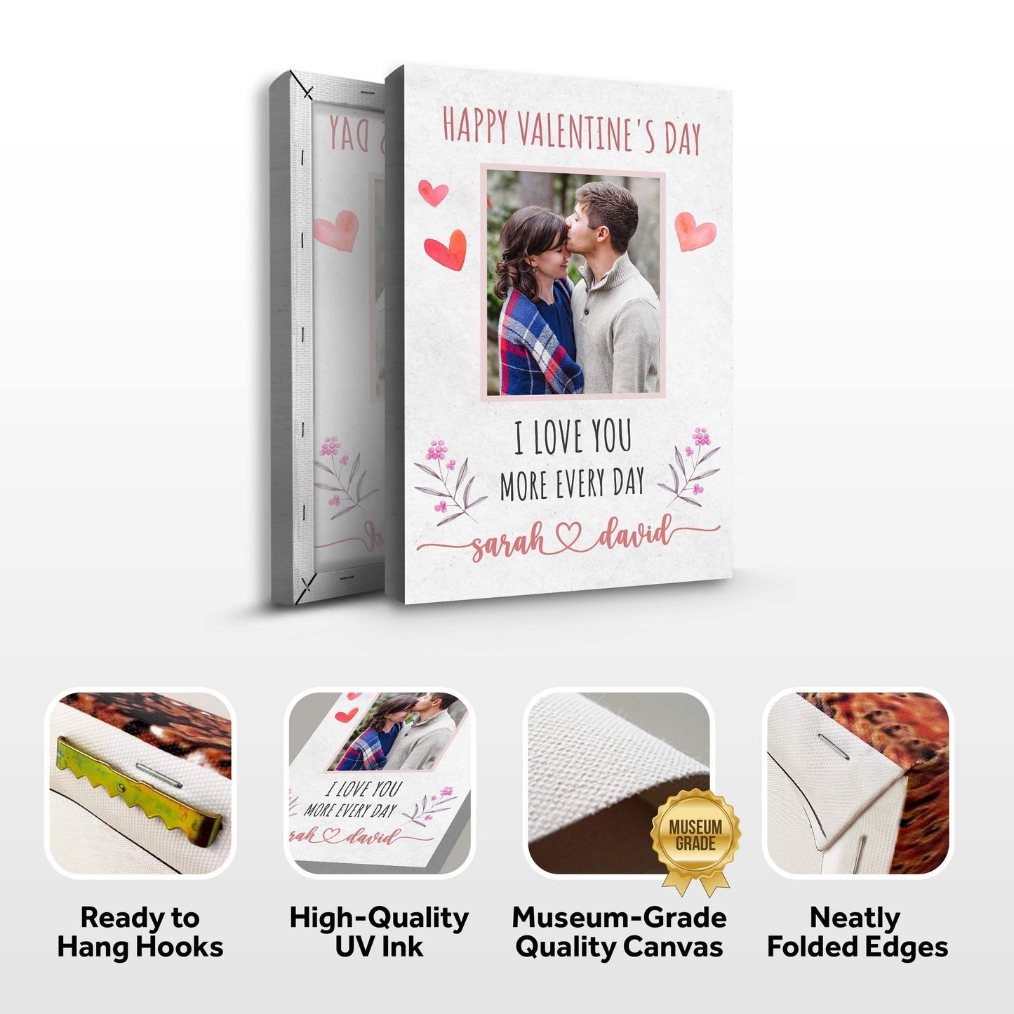 I Love You More Every Day Romantic Sign - Tailored Canvases - Flyclothing LLC