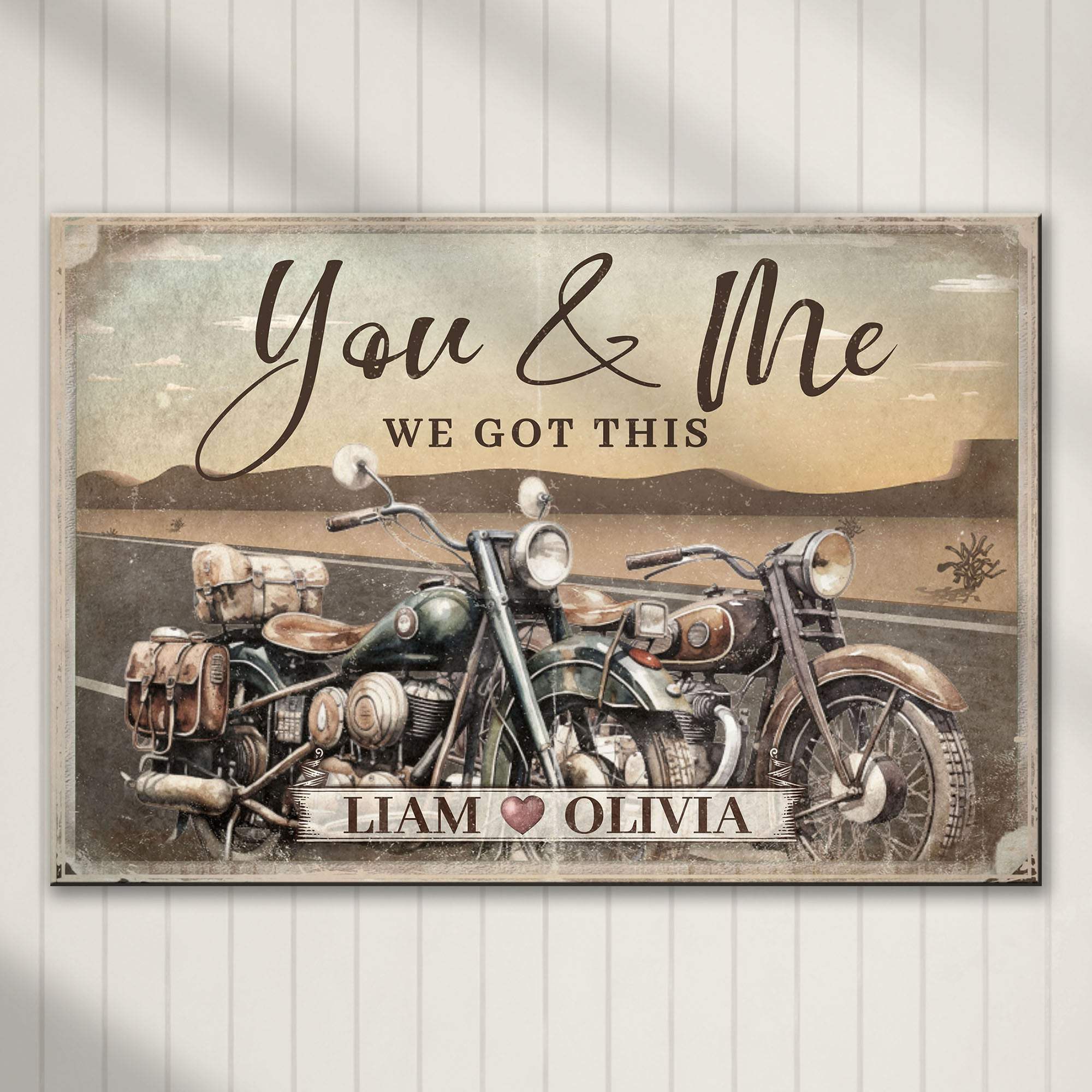 Motorcycle Themed We Got This Couple Sign - Tailored Canvases - Flyclothing LLC