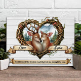 Couple Deer Sign IV - Tailored Canvases - Flyclothing LLC