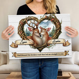 Couple Deer Sign IV - Tailored Canvases - Flyclothing LLC