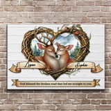 Couple Deer Sign IV - Tailored Canvases - Flyclothing LLC