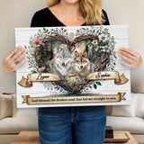 Couple Wolves Sign - Tailored Canvases - Flyclothing LLC