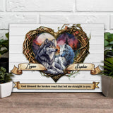Couple Wolves Sign III - Tailored Canvases - Flyclothing LLC