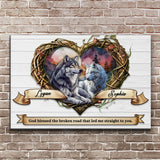 Couple Wolves Sign III - Tailored Canvases - Flyclothing LLC