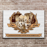 Couple Wolves Sign V - Tailored Canvases - Flyclothing LLC