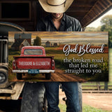 Custom Vintage Truck Couple Sign - Tailored Canvases - Flyclothing LLC
