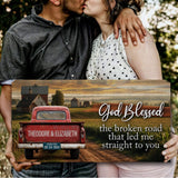 Custom Vintage Truck Couple Sign - Tailored Canvases - Flyclothing LLC