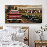 Custom Vintage Truck Couple Sign - Tailored Canvases - Flyclothing LLC