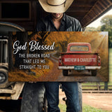 Custom Vintage Truck Couple Sign II - Tailored Canvases - Flyclothing LLC