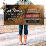 Custom Vintage Truck Couple Sign II - Tailored Canvases - Flyclothing LLC