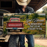 Custom Vintage Truck Couple Sign III - Tailored Canvases - Flyclothing LLC
