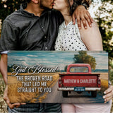 Custom Vintage Truck Couple Sign IV - Tailored Canvases - Flyclothing LLC