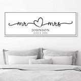 Mr. And Mrs. Sign - Tailored Canvases - Flyclothing LLC