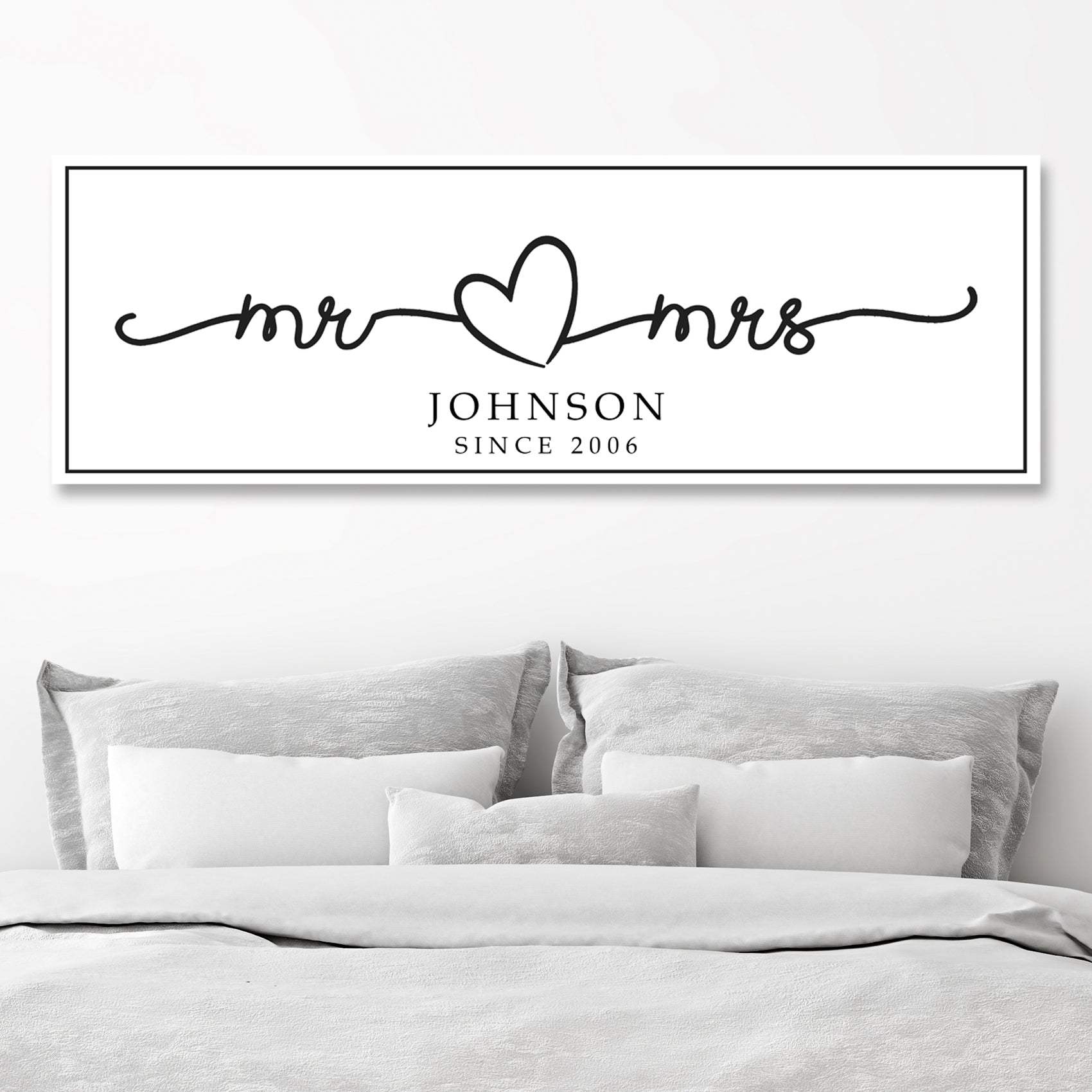 Mr. And Mrs. Sign - Tailored Canvases - Flyclothing LLC
