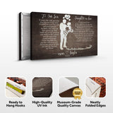 To My Son and Daughter In Law Sign - Tailored Canvases - Flyclothing LLC