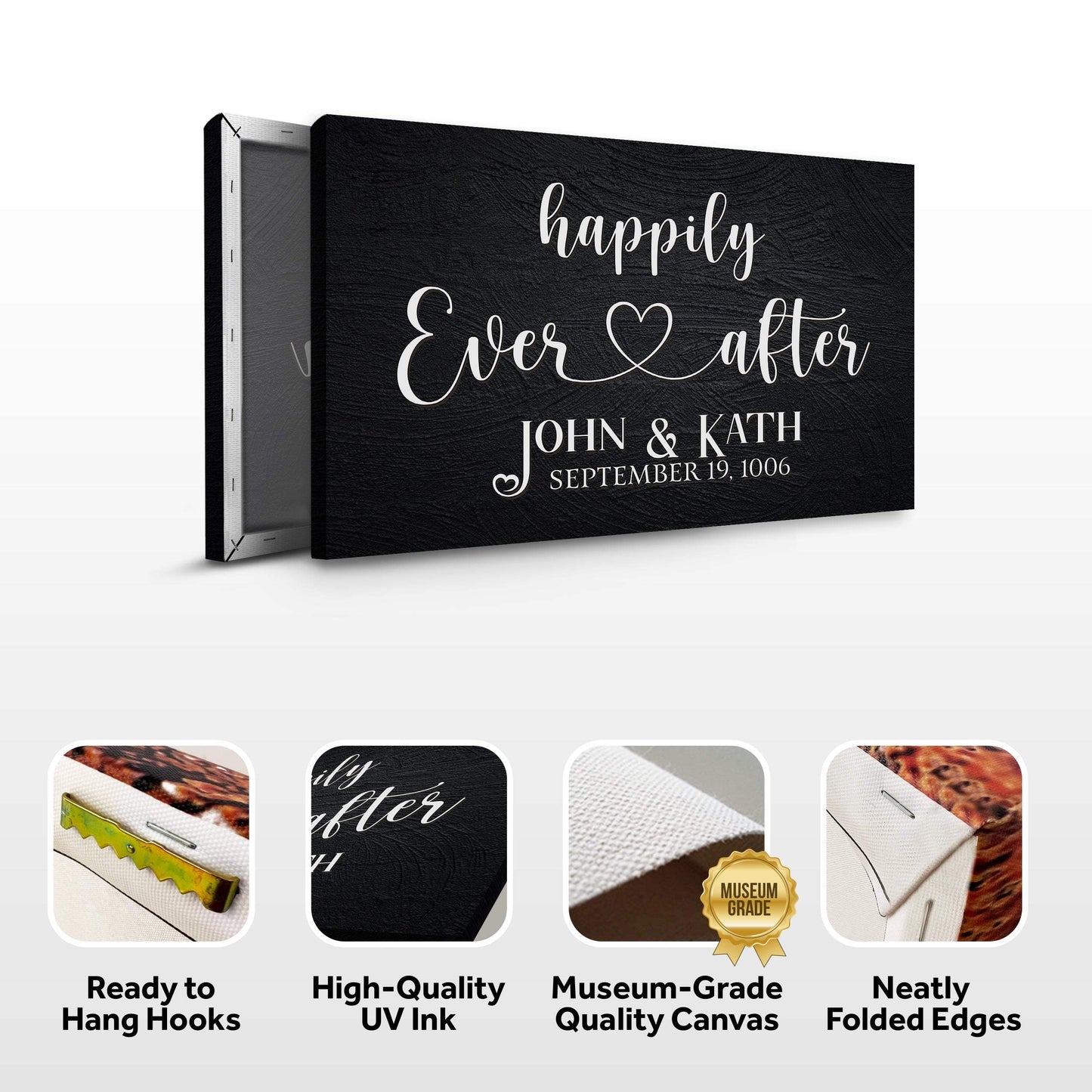 Happily Ever After Couple Sign VII - Tailored Canvases - Flyclothing LLC