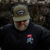Cowboy Club Patch Flatbill Snapback Hat - DIRTY COWBOY USA - Flyclothing LLC