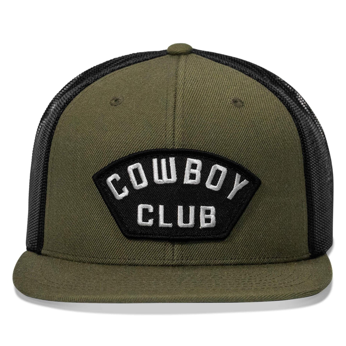 Cowboy Club Patch Flatbill Snapback Hat - DIRTY COWBOY USA - Flyclothing LLC