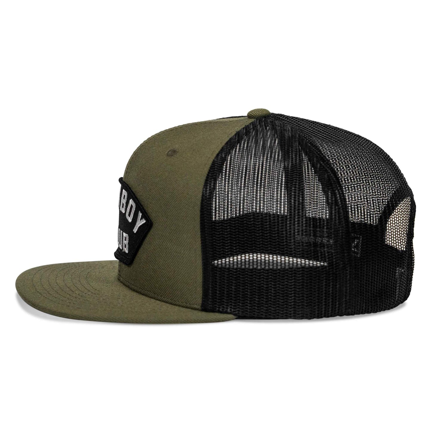 Cowboy Club Patch Flatbill Snapback Hat - DIRTY COWBOY USA - Flyclothing LLC