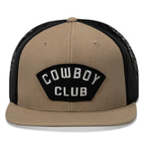 Cowboy Club Patch Flatbill Snapback Hat - DIRTY COWBOY USA - Flyclothing LLC