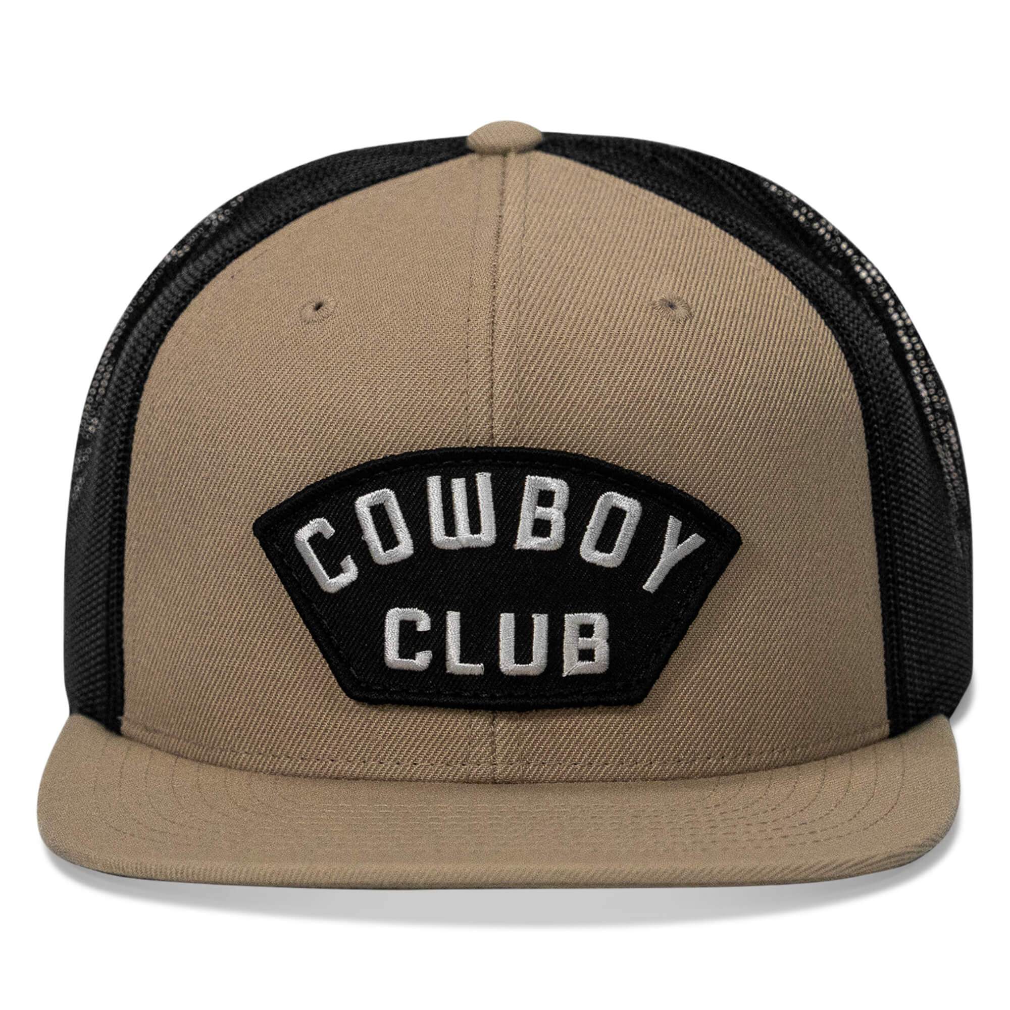 Cowboy Club Patch Flatbill Snapback Hat - DIRTY COWBOY USA - Flyclothing LLC