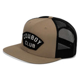 Cowboy Club Patch Flatbill Snapback Hat - DIRTY COWBOY USA - Flyclothing LLC