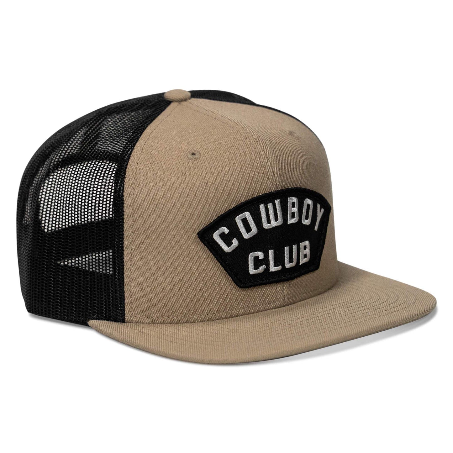 Cowboy Club Patch Flatbill Snapback Hat - DIRTY COWBOY USA - Flyclothing LLC