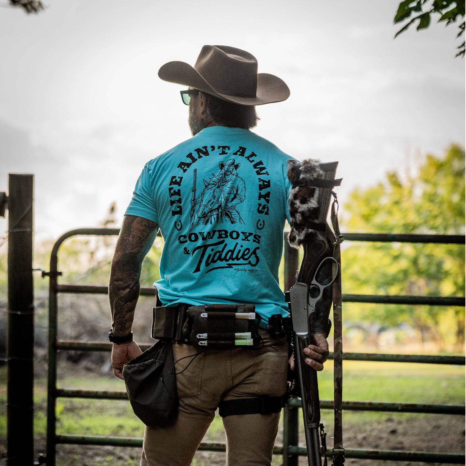 Life Ain't Always Cowboys and Tiddies Men's T-Shirt - DIRTY COWBOY USA - Flyclothing LLC