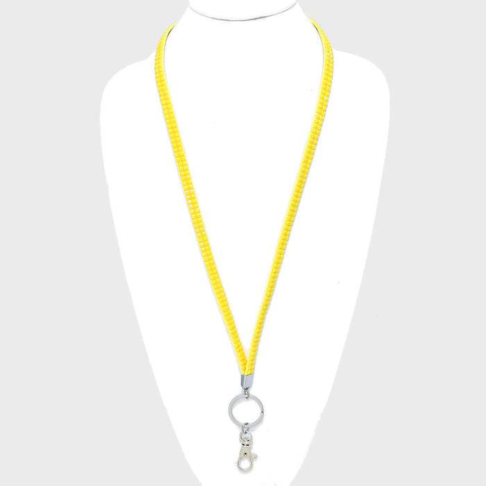Blinged Keychain & ID Holder Necklace - Madeline Love - Flyclothing LLC