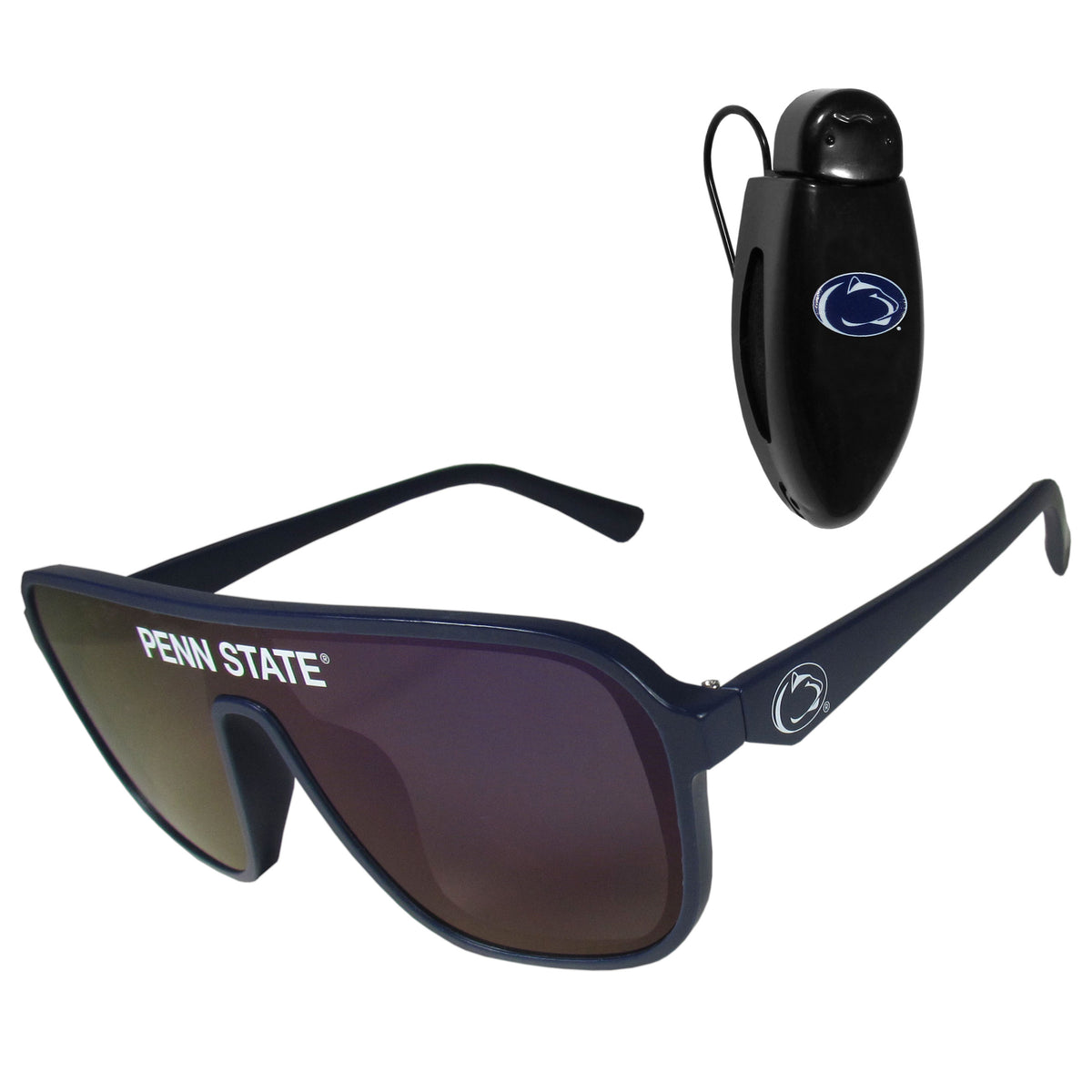 Penn St. Nittany Lions Shield Sunglasses with Visor Clip