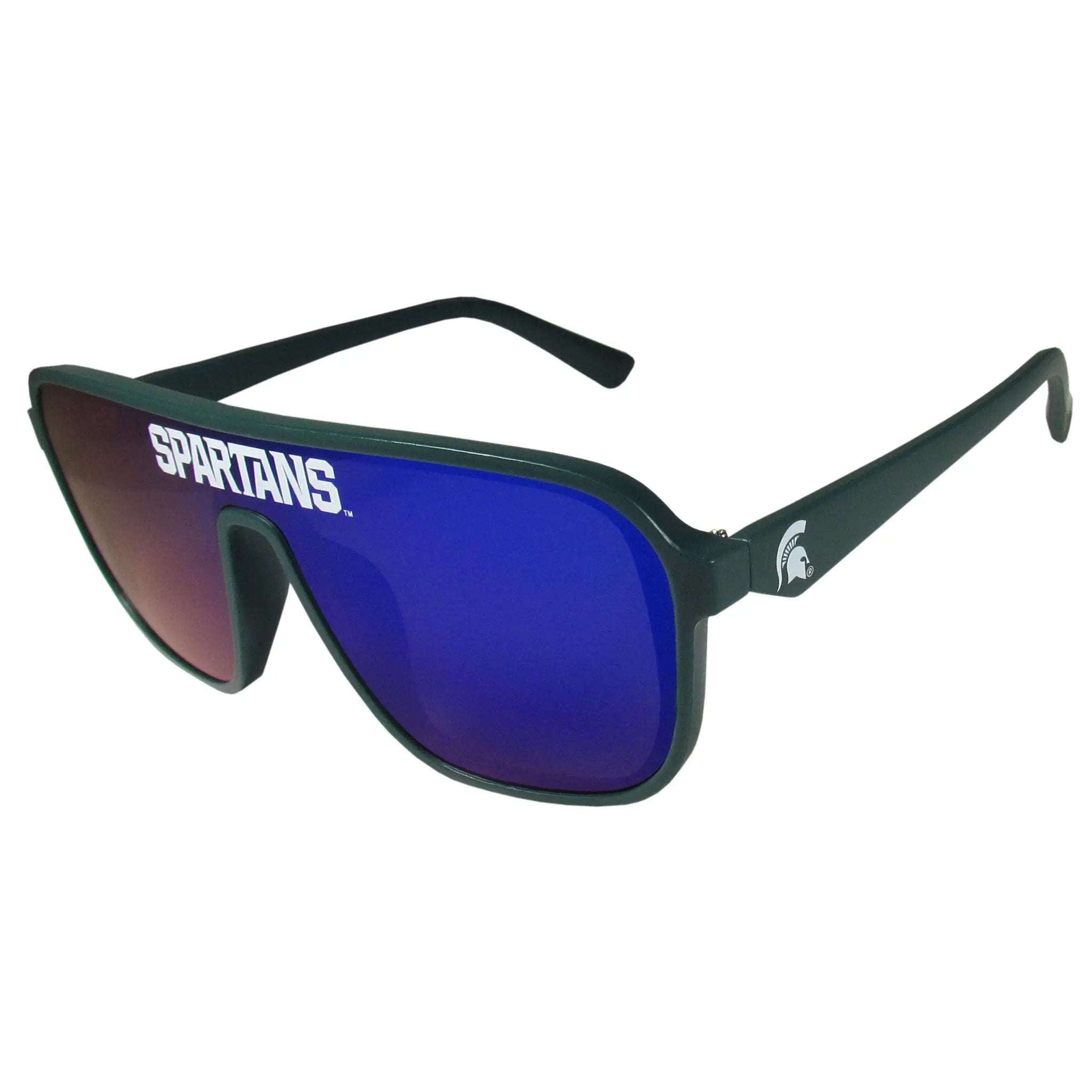 Michigan St. Spartans Aviator Shield Sunglasses - Michigan St. Spartans - Flyclothing LLC