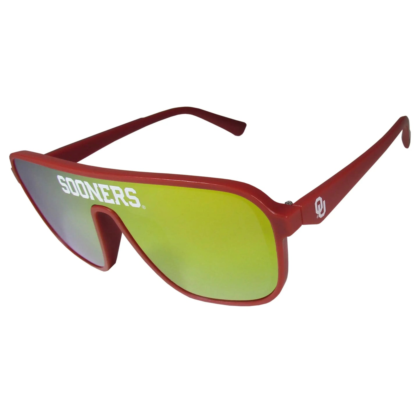 Oklahoma Sooners Aviator Shield Sunglasses - Oklahoma Sooners - Flyclothing LLC