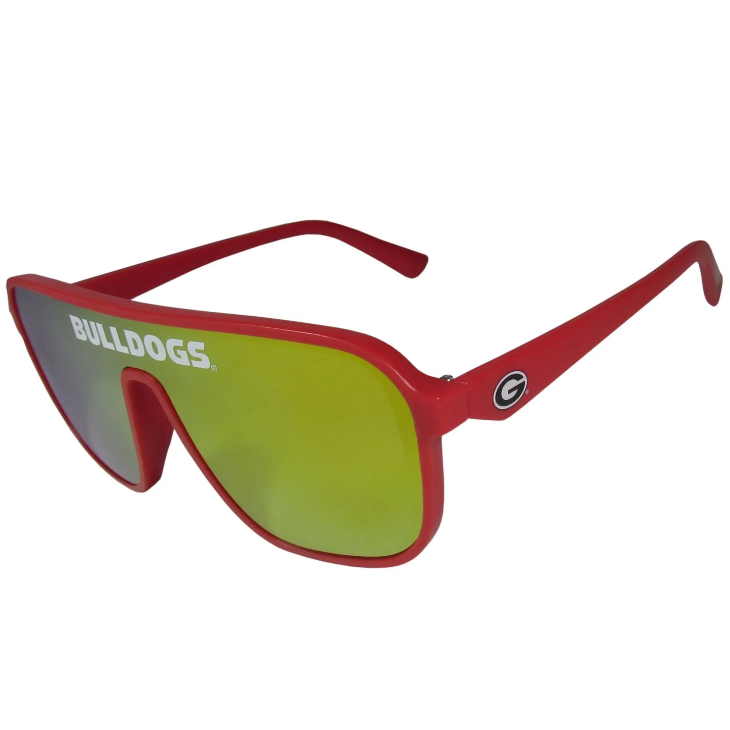 Georgia Bulldogs Aviator Shield Sunglasses - Georgia Bulldogs - Flyclothing LLC