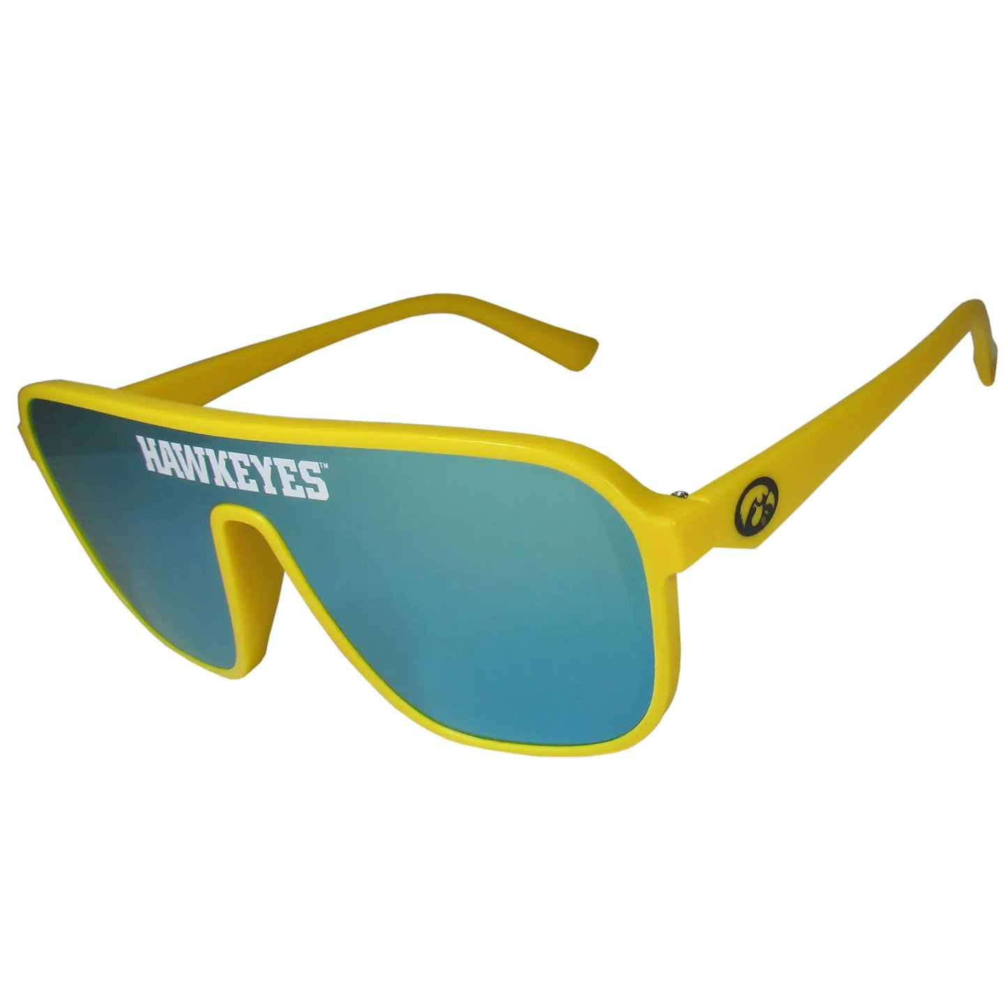 Iowa Hawkeyes Aviator Shield Sunglasses - Iowa Hawkeyes - Flyclothing LLC