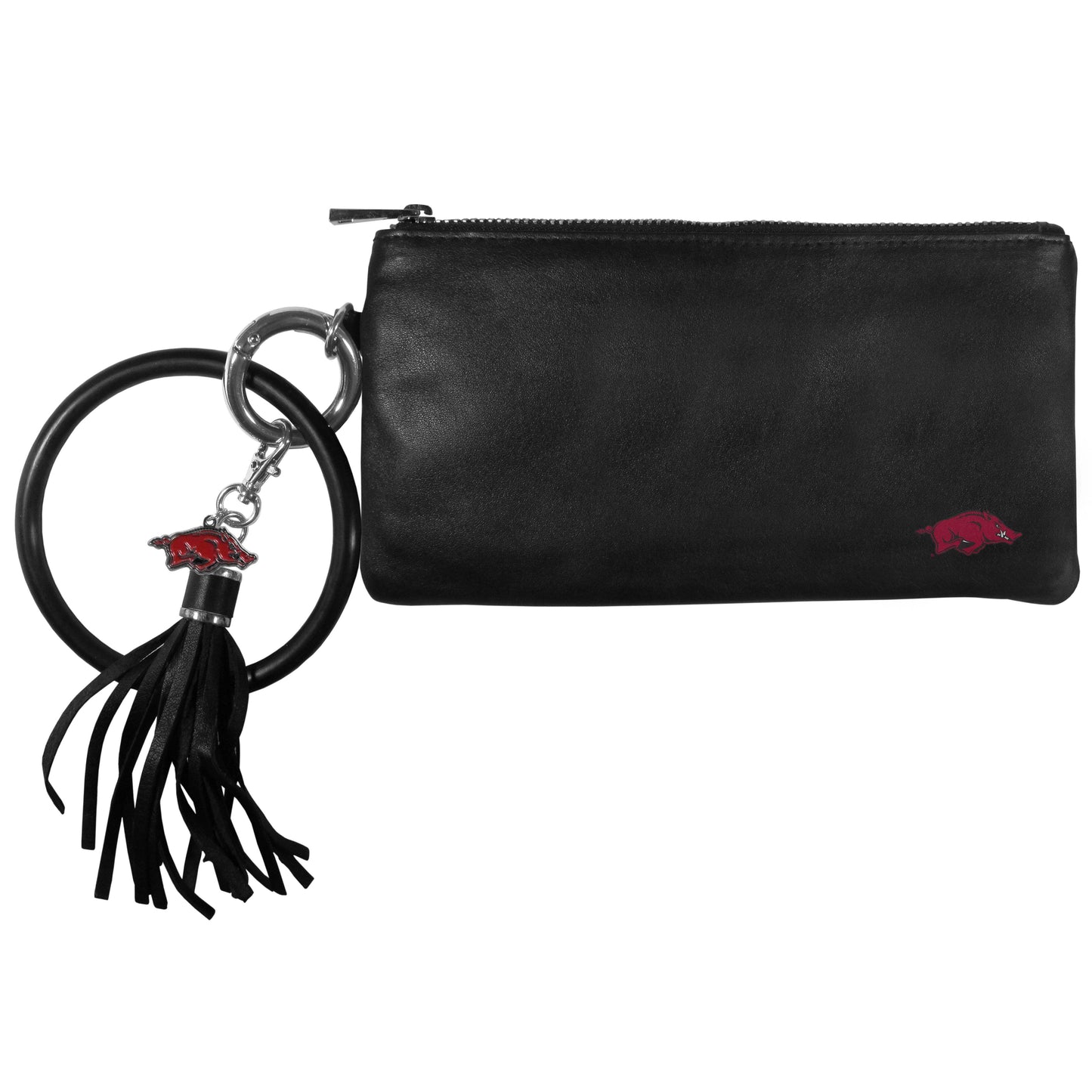 Arkansas Razorbacks Leather Women's Bracelet Wallet - Arkansas Razorbacks - Flyclothing LLC