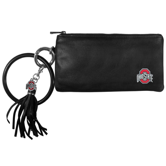 Ohio St. Buckeyes Leather Women's Bracelet Wallet - Ohio St. Buckeyes