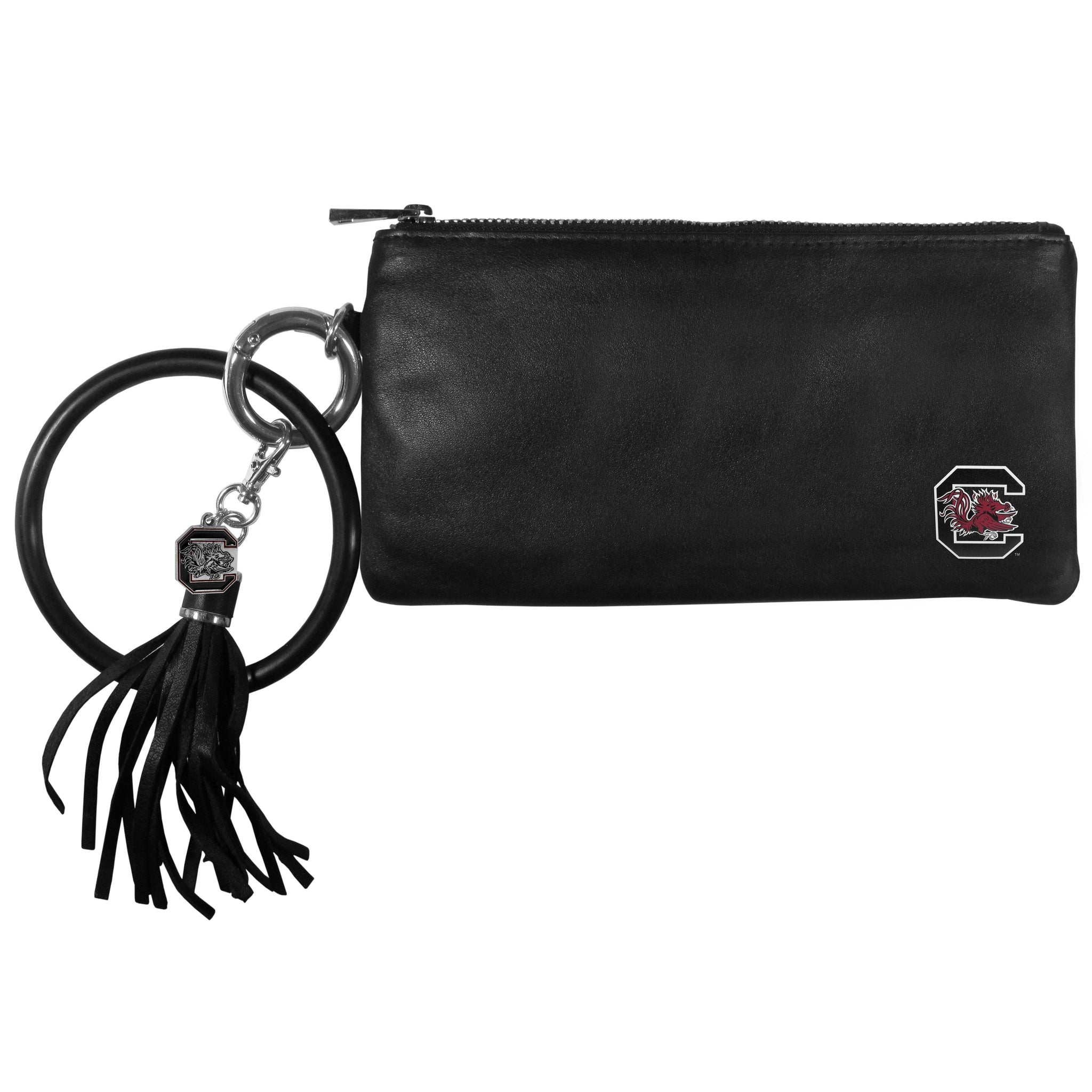S. Carolina Gamecocks Leather Women's Bracelet Wallet - S. Carolina Gamecocks - Flyclothing LLC