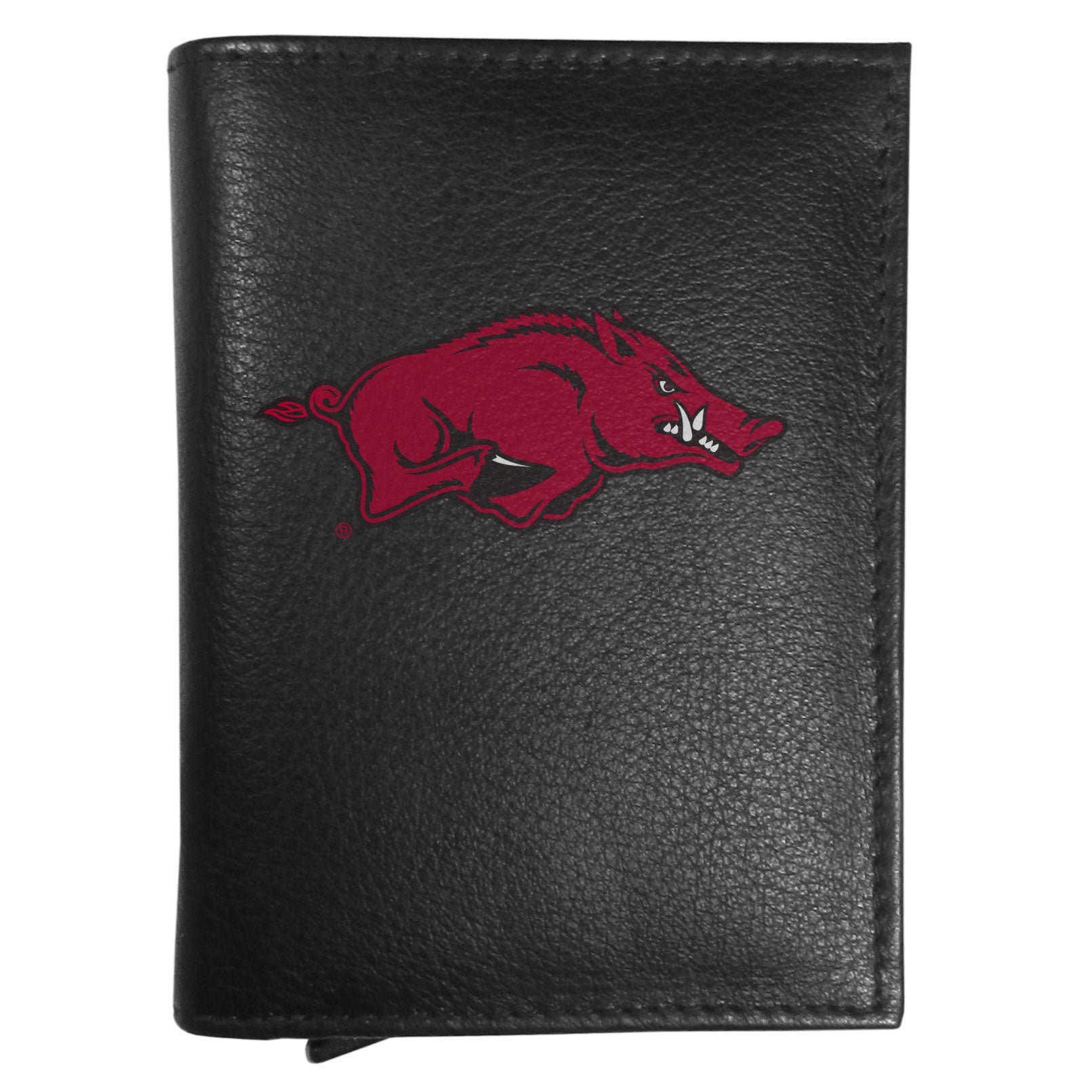 Arkansas Razorbacks Leather RFID Pop-Up Wallet
