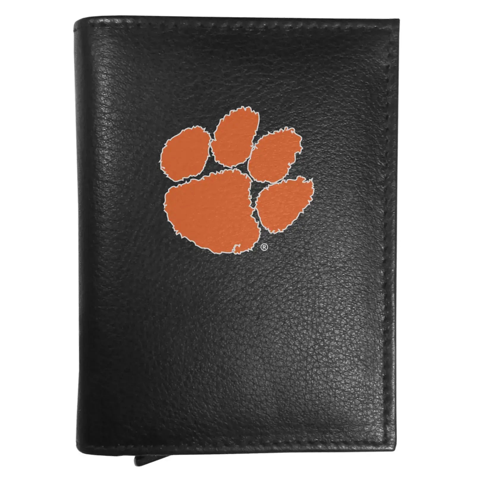Clemson Tigers Leather RFID Pop-Up Wallet - Clemson Tigers - Flyclothing LLC