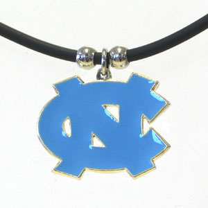 N. Carolina Tar Heels Rubber Cord Necklace - N. Carolina Tar Heels - Flyclothing LLC
