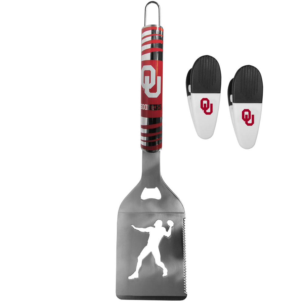 Oklahoma Sooners Tailgater Spatula w/Chip Clips - Oklahoma Sooners