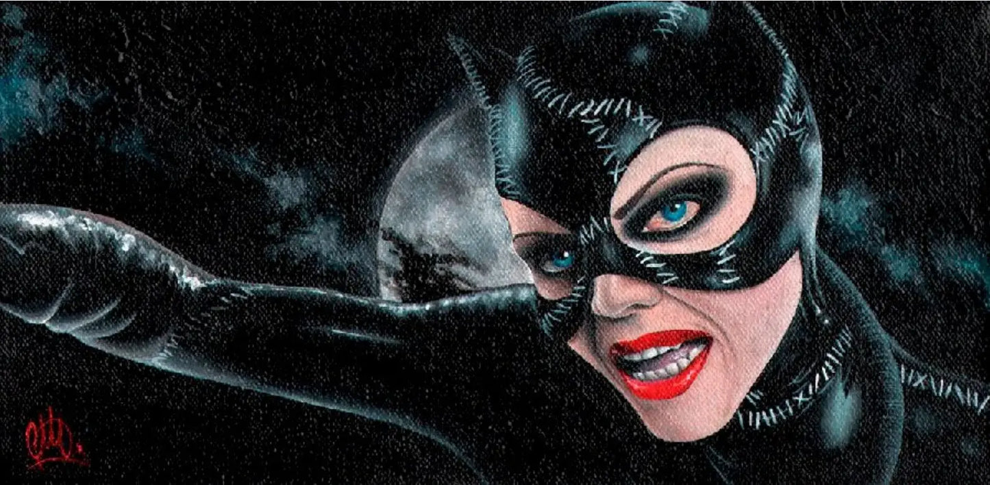 Black Market Art Company CR Cat Woman Print - Black Market Art Company - Flyclothing LLC