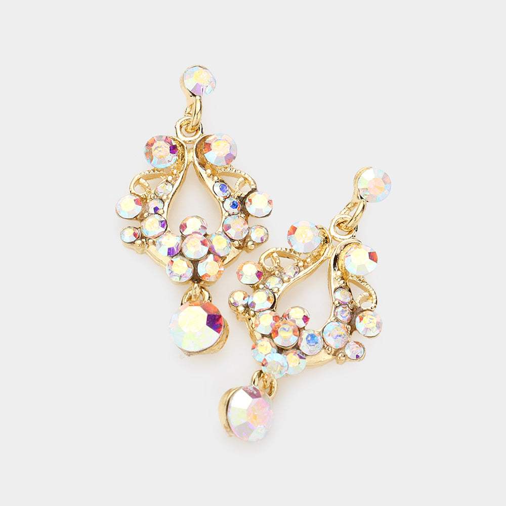 Genuine Crystal Chandelier Earrings - Madeline Love - Flyclothing LLC