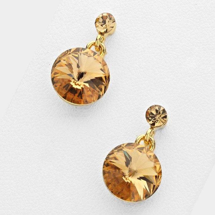 Genuine Crystal Drop Earrings - Madeline Love - Flyclothing LLC
